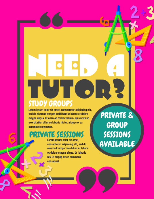 tutor Template PosterMyWall