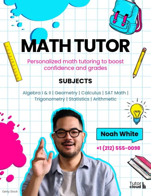 Tutor Flyer Template | PosterMyWall