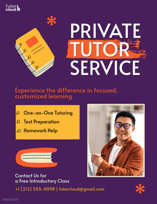 Tutor Services Layout Tutor Service Design Template | PosterMyWall