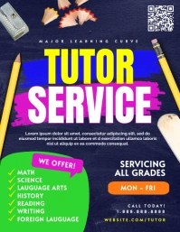 Tutor Service Flyer (US Letter) template