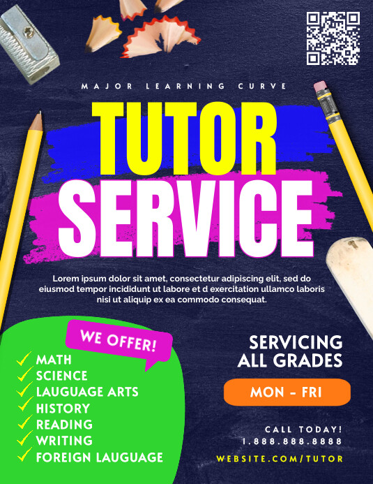 Tutor Copy Copy of Tutor Service | PosterMyWall