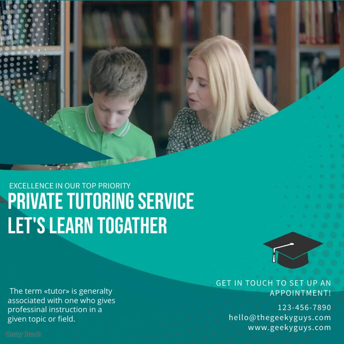 Tutor Service Instagram Post Template | PosterMyWall