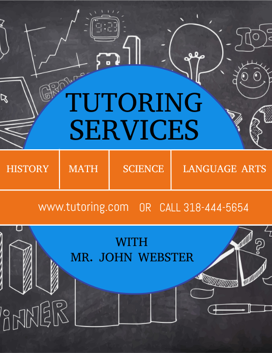 Tutor Services Layout Tutor services, tutoring,school Template | PosterMyWall