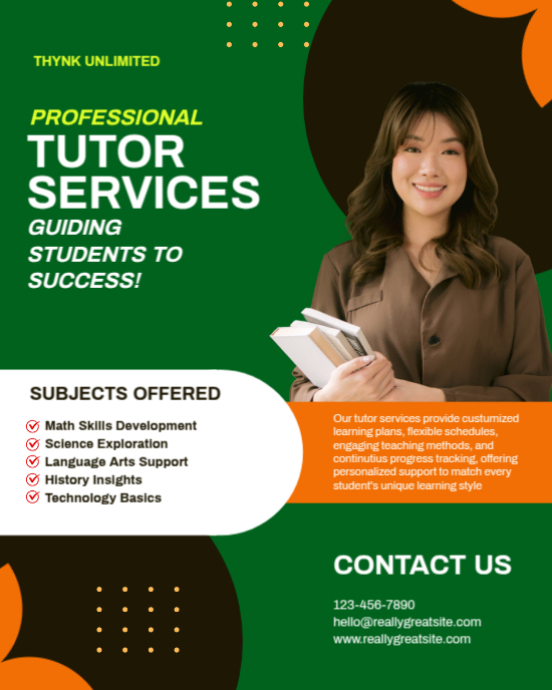 tutor services Template | PosterMyWall