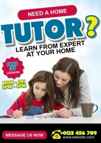 Tutor Template Ads A4