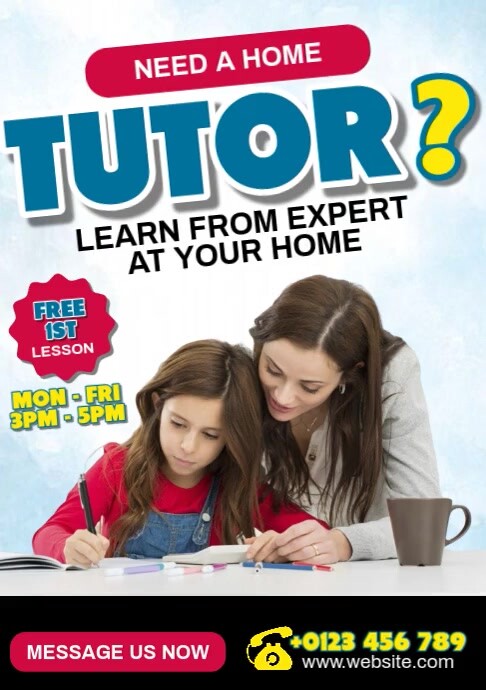 Tutor Template Ads | PosterMyWall