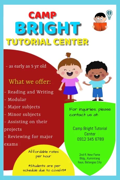 Copy of Tutorial Center Flyer | PosterMyWall