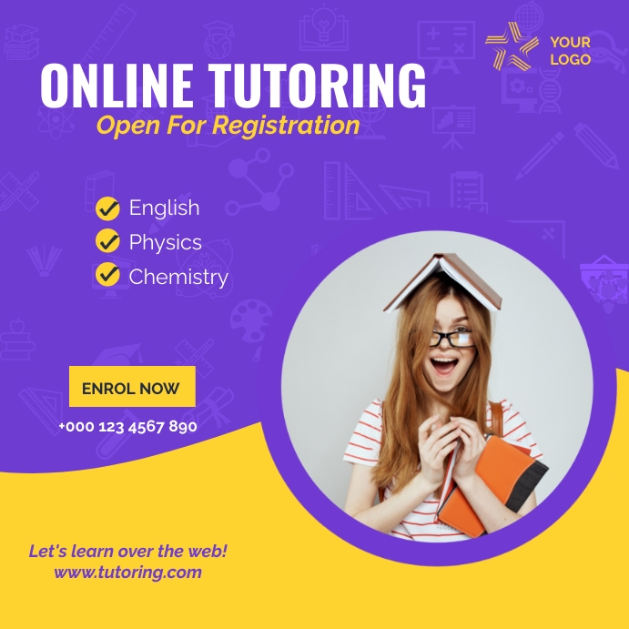 Tutoring Template | PosterMyWall