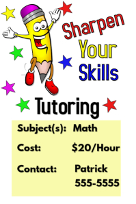 tutoring poster template 690d94a10b9ceb0c1b0462792f300a4b