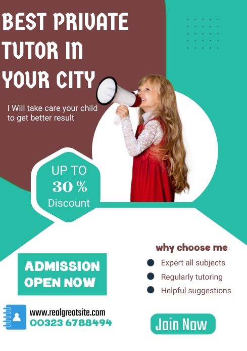 Tutoring poster template | PosterMyWall