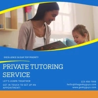 Tutoring service Facebook video Template