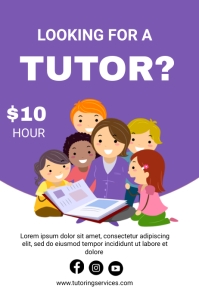 Sample Tutorial Service Flyer tutoring service flyer Template | PosterMyWall