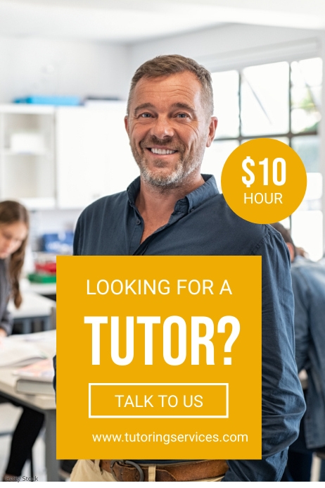 Tutor Services Layout tutoring service flyer Template | PosterMyWall