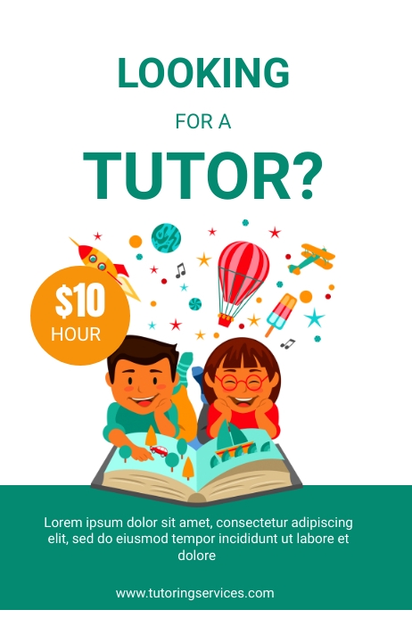 Sample Tutorial Service Flyer Copy of tutoring service flyer | PosterMyWall