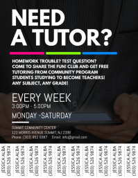 270 Tutor Customizable Design Templates Postermywall