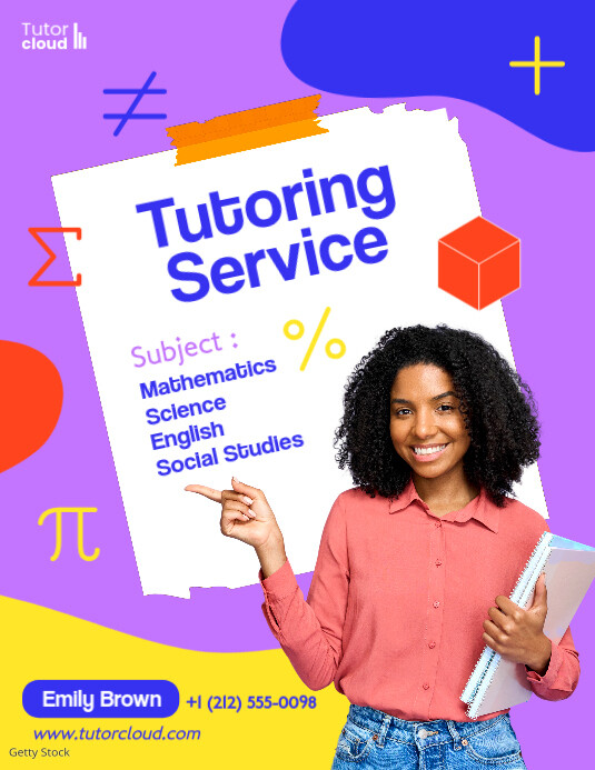 Tutoring Service Poster Template | PosterMyWall