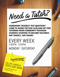 Free Customisable Tutor Flyer Templates Postermywall