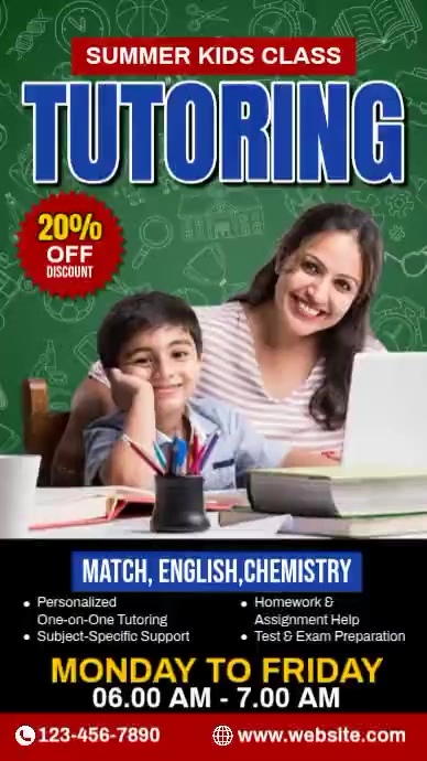Tutoring Services Template | PosterMyWall