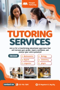 TUTORING SERVICES Plakkaat template
