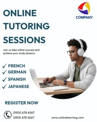 Tutoring session courses template Instagram Portrait