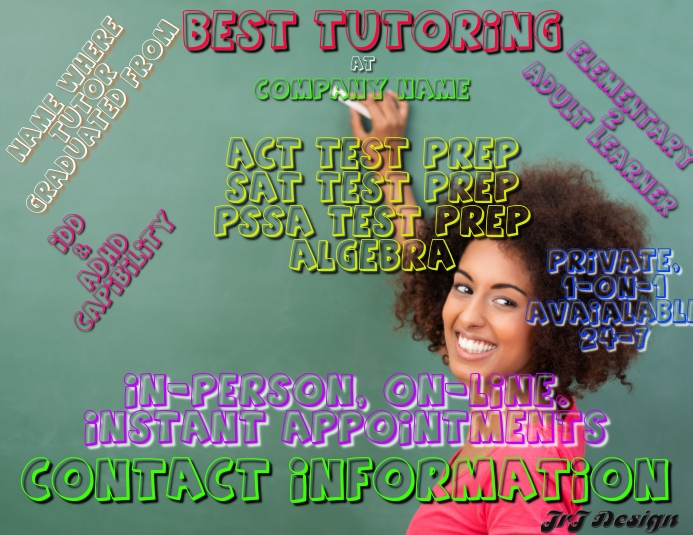 Tutor Copy Copy of TUTORING TEMPLATE | PosterMyWall