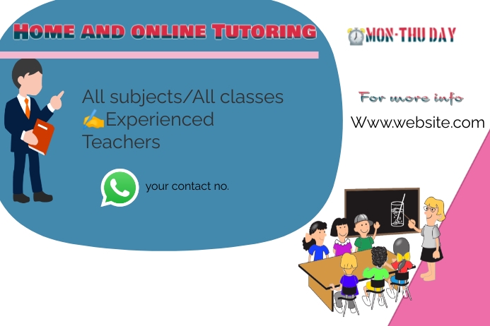 Tutor Copy Copy of Tutoring template | PosterMyWall