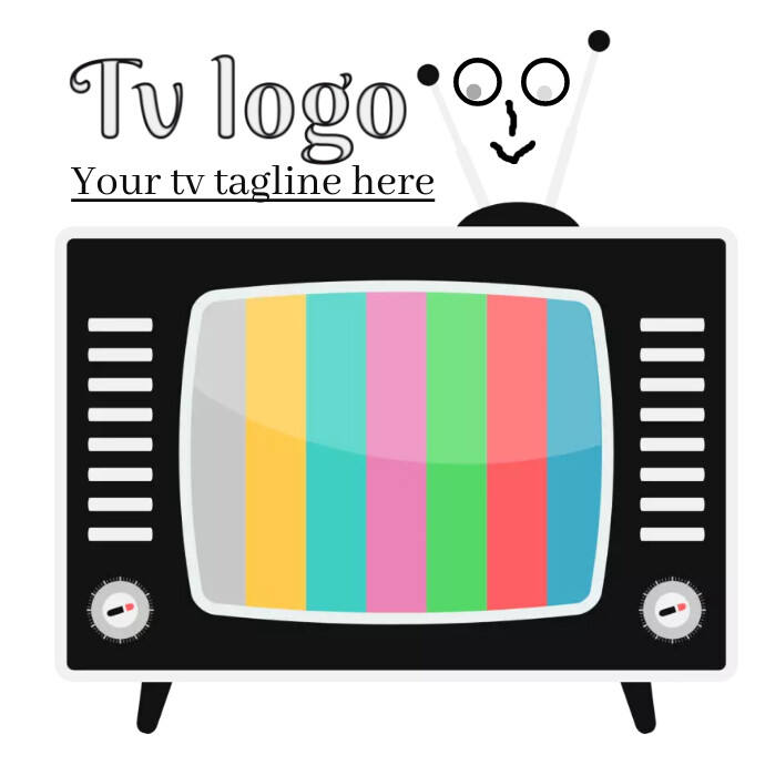 tv logo, television logo, computer logo template