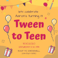 15 610 13th Birthday Invitations Free Templates Customizable Design Templates Postermywall