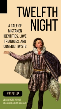 Twelfth Night Shakespeare Story template
