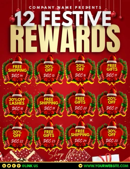 Festive Shopping Promotion Template | PosterMyWall