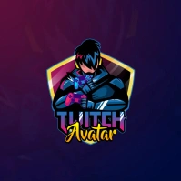 Twitch Ninja Logo โพสต์บน Instagram template