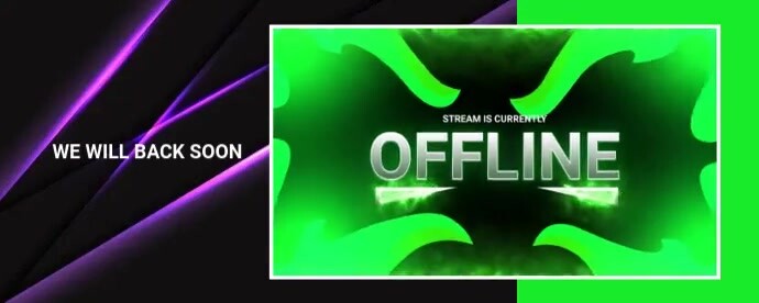 TWITCH OFFLINE BANNER Template | PosterMyWall