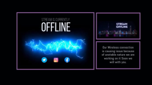 TWITCH OFFLINE BANNER Twitch-overlejring template