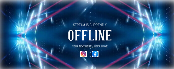 TWITCH OFFLINE BANNER Template | PosterMyWall