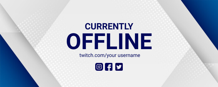 Twitch Offline Banner Template Twitch-banner