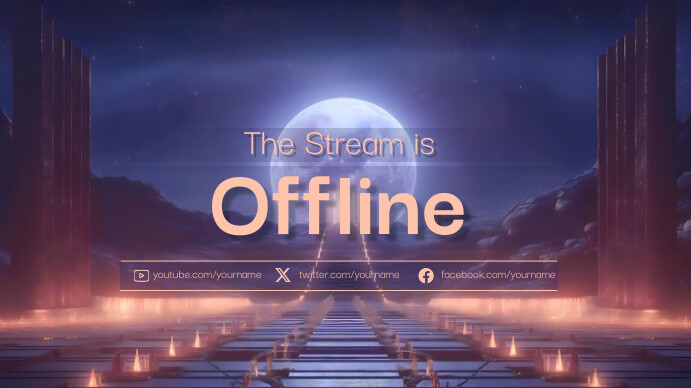 Twitch Offline Screen 7 Template | PosterMyWall