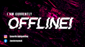 Twitch Overlay Offline Banner template