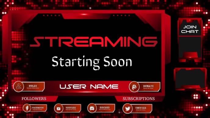 Twitch Overlay Template | PosterMyWall