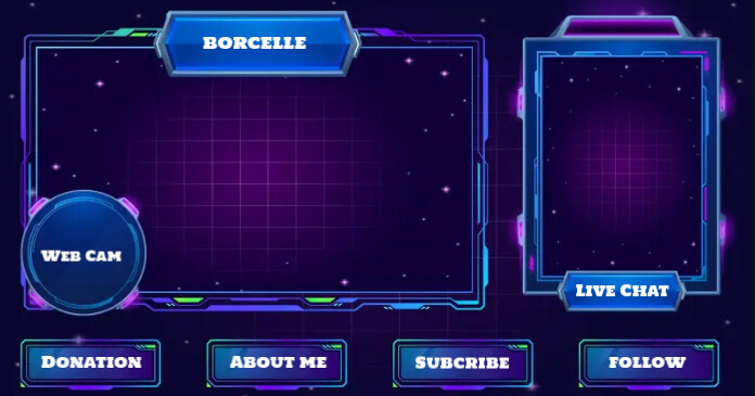 Overley Sign Plantilla de Twitch Overley Template | PosterMyWall