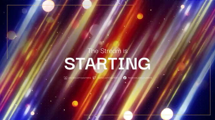 Twitch Rays Overlay Template | PosterMyWall