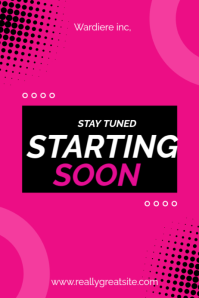 twitch starting soon event starting soon live starting soon Plakat template