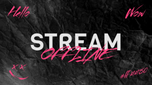 Twitch Stream Overlay Offline Banner template