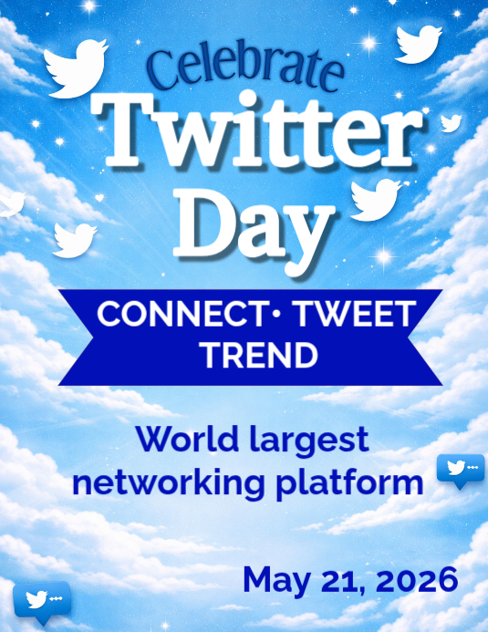 Twitter day template | PosterMyWall