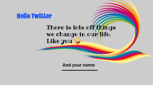 สีเทา Twitter Post sa Twitter Template