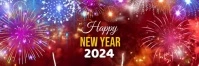 New Year Wish Twitter Banner template