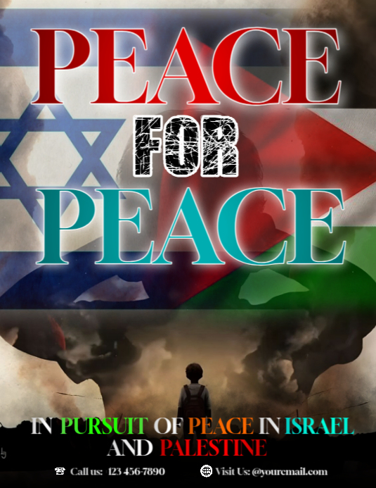 Black Peace Campaign Flyers Template | PosterMyWall