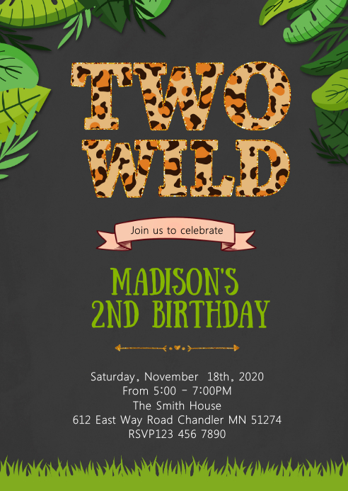 Wilde Tiere Der Geburtstagsfeier Vektor Download