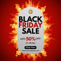 Typographic Black Friday Sale Instagram Post template