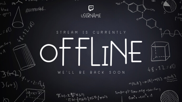 Typographic Board Twitch Overlay template