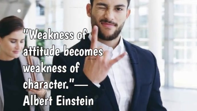 Typographic Character & Attitude Quote Youtube Thumbnail template
